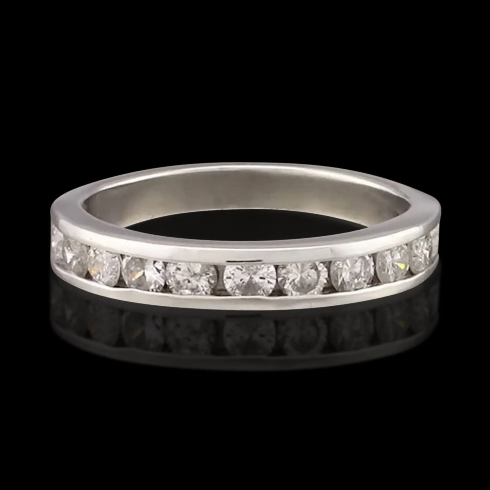 0.55 Carat Total Weight Channel Set Diamond Band Ring