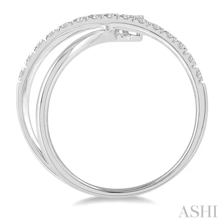 1/3 Ctw Lovebright Round Cut Diamond Ladies Ring in 14K White Gold