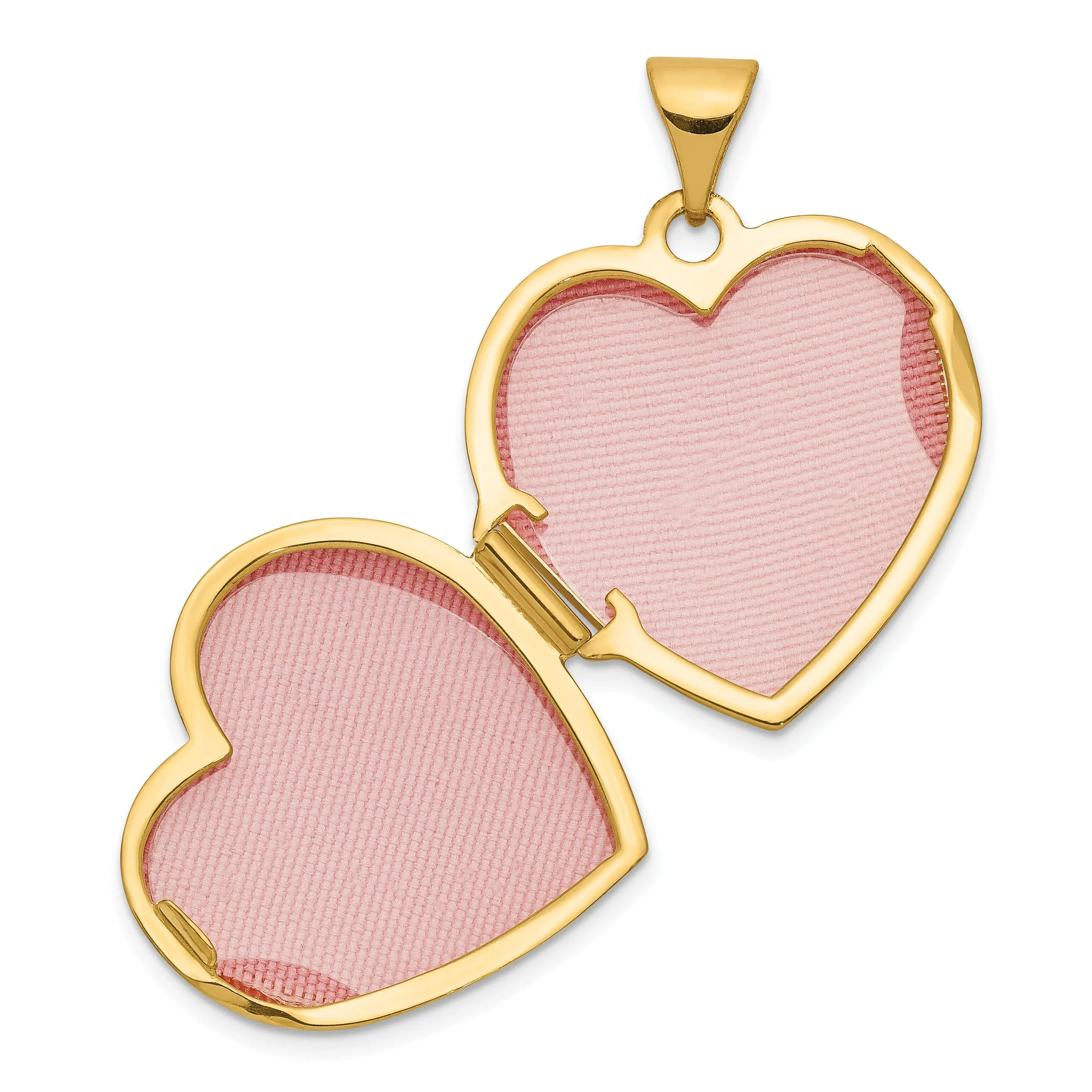 14k Two-Tone Heart withButterfly Locket