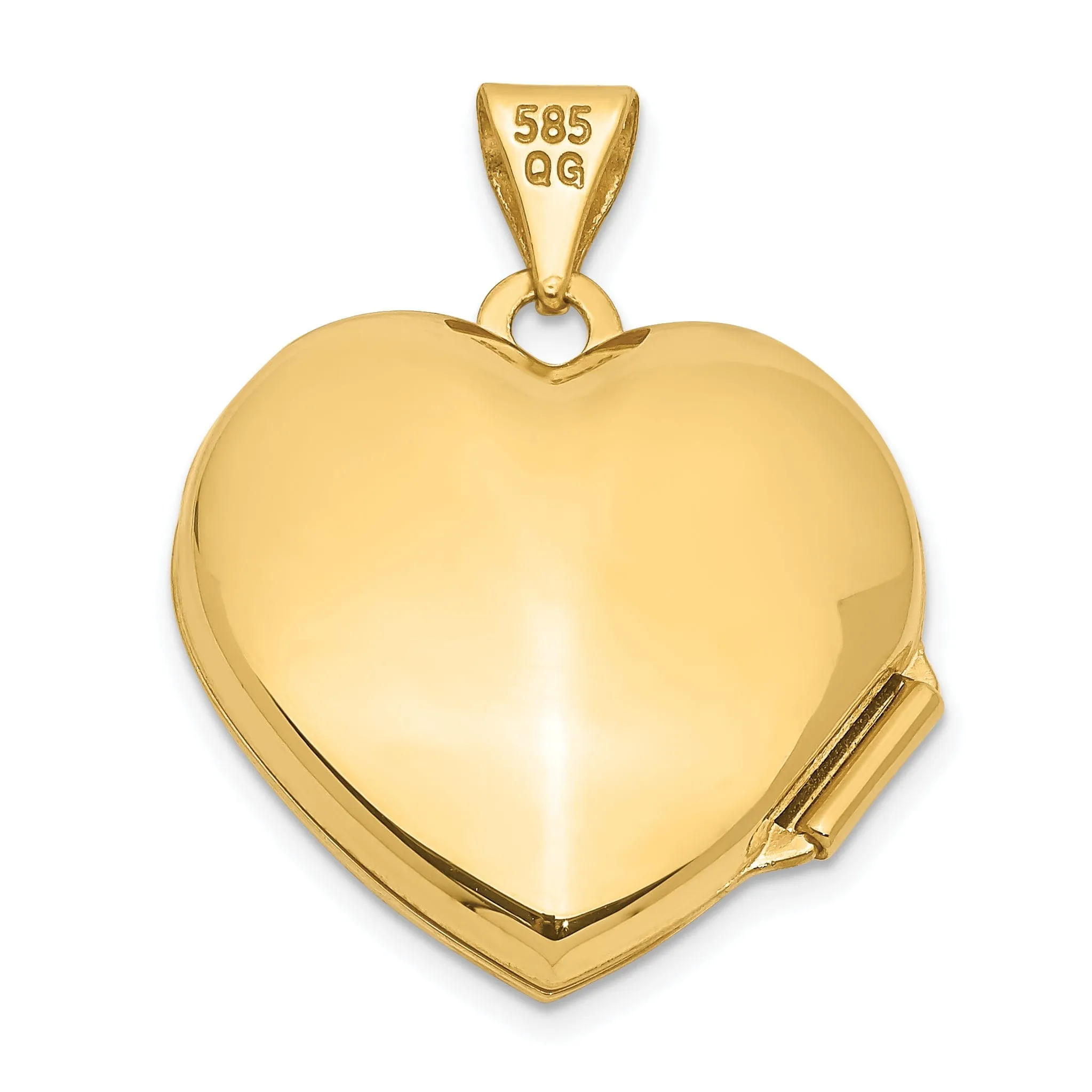 14k Two-Tone Heart withButterfly Locket