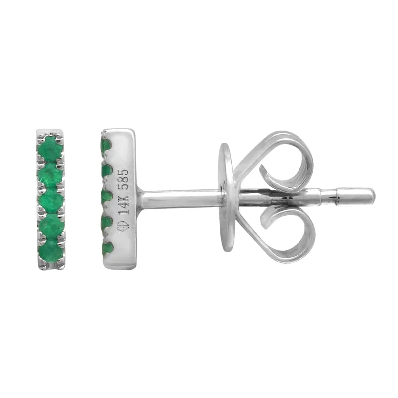 14K Yellow Gold Mini Gemstone Ear Crawler