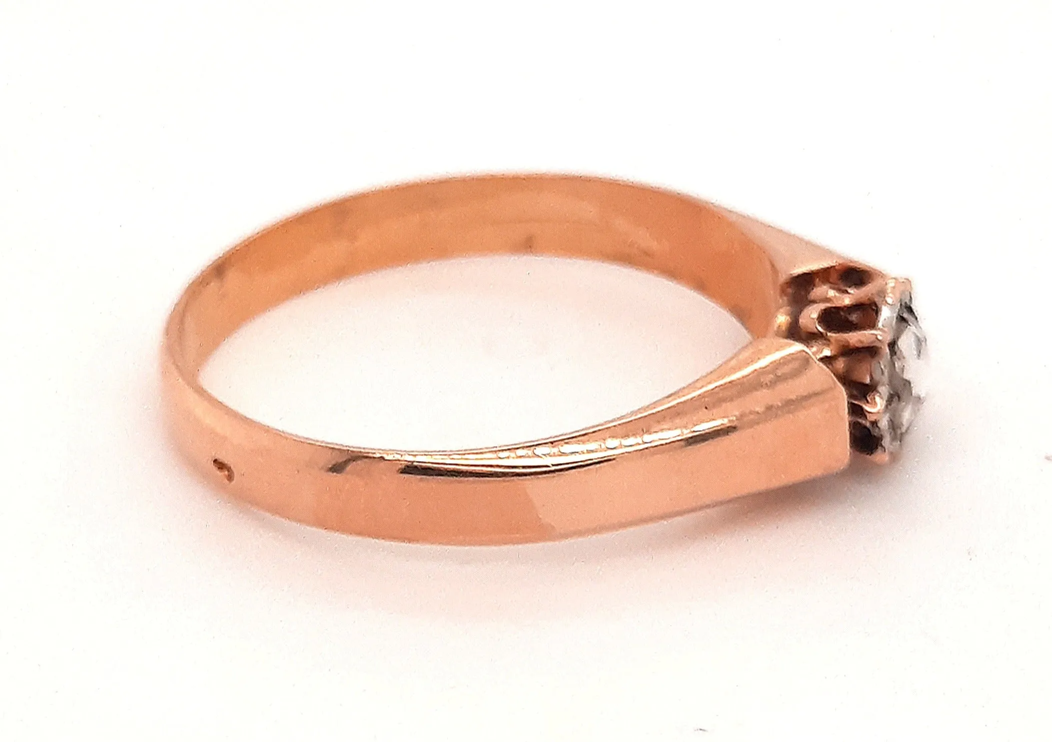 18ct Rose Gold Diamond Ring