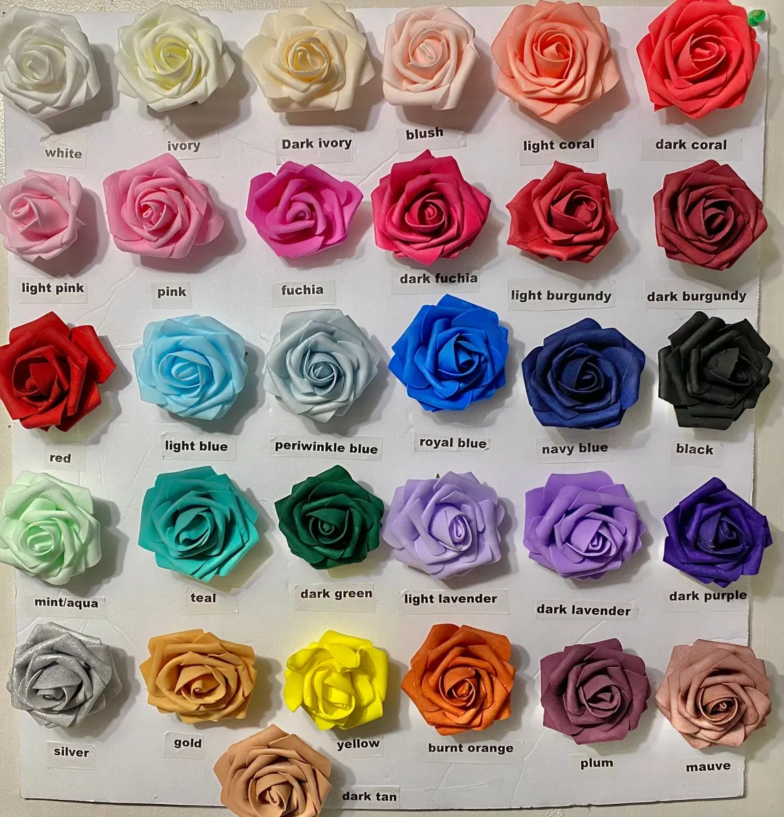 200pcs ~ Real Touch Foam Roses Wholesale Bulk RT-200