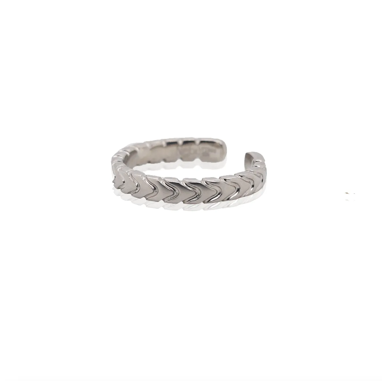 24Kt Platinum Serpent Ring