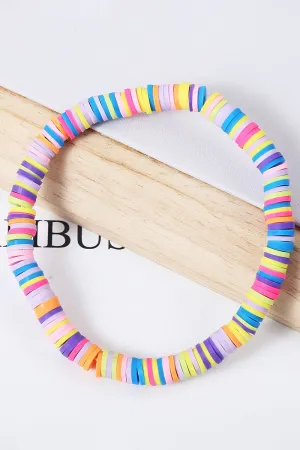 5PCS COLORFUL BEADED BRACELET, 5PCS PER 1 PACK