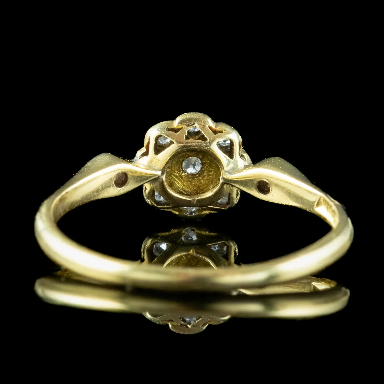 Antique Edwardian Diamond Daisy Cluster Ring