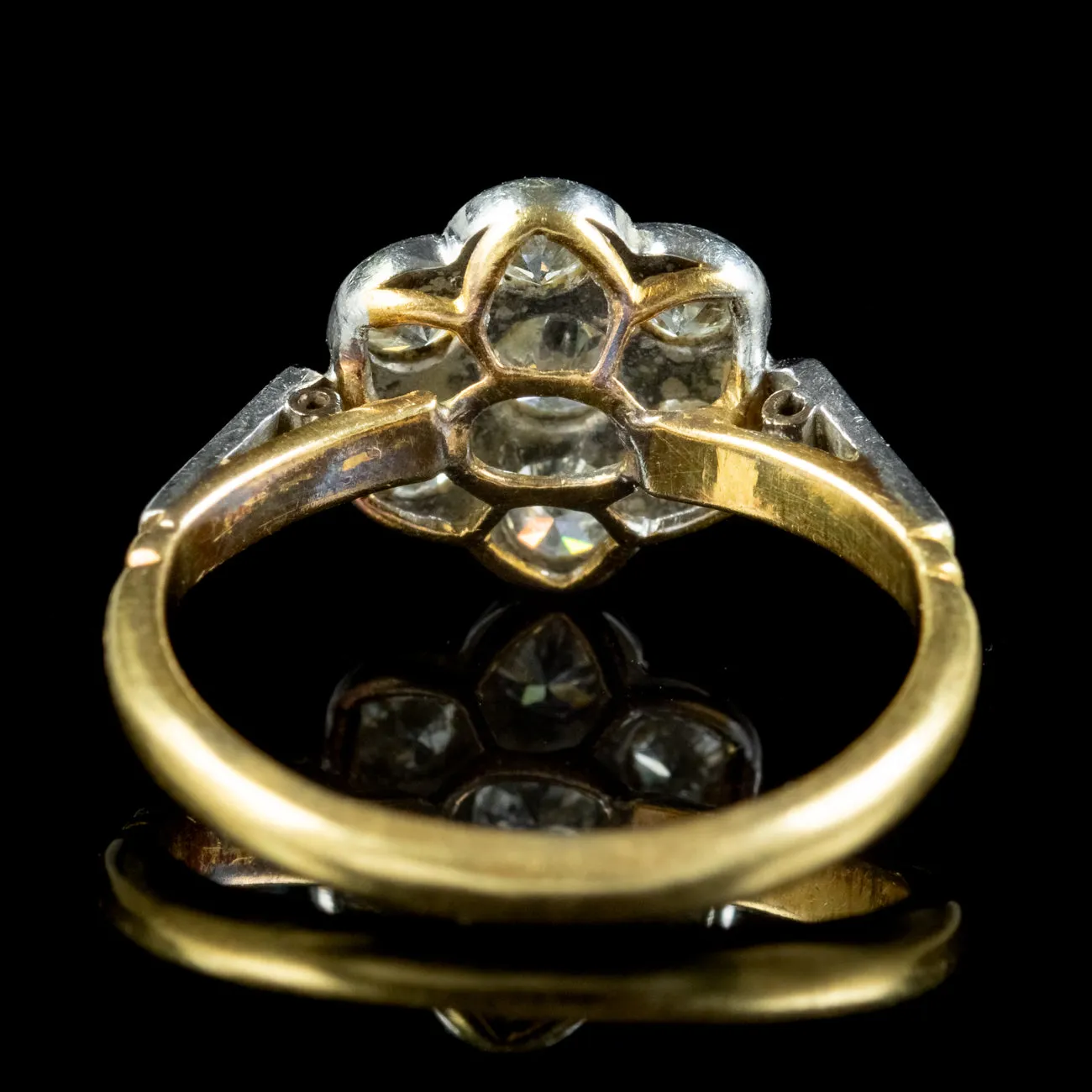 Antique Edwardian Diamond Daisy Ring 1.10ct Of Diamond Circa 1910