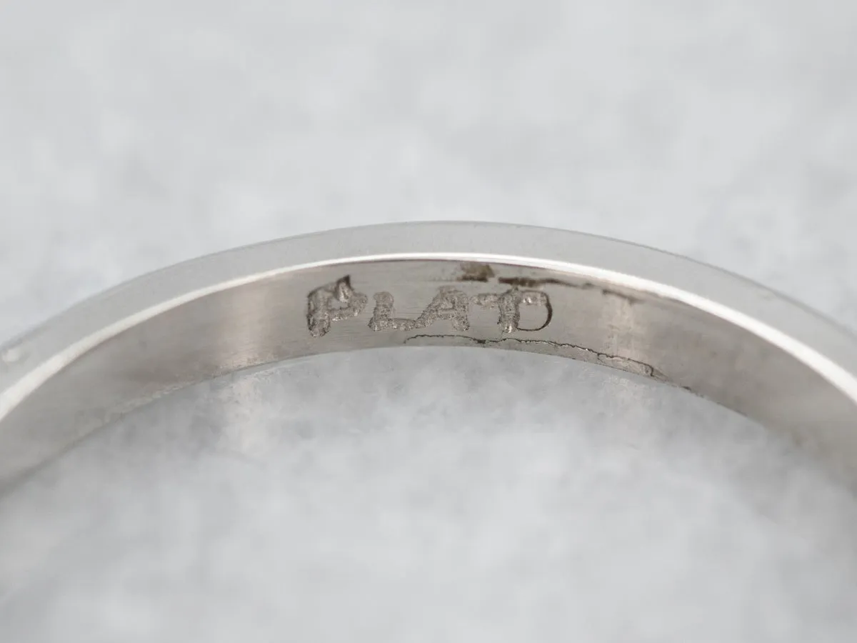 Antique Forget-Me-Not Platinum Band