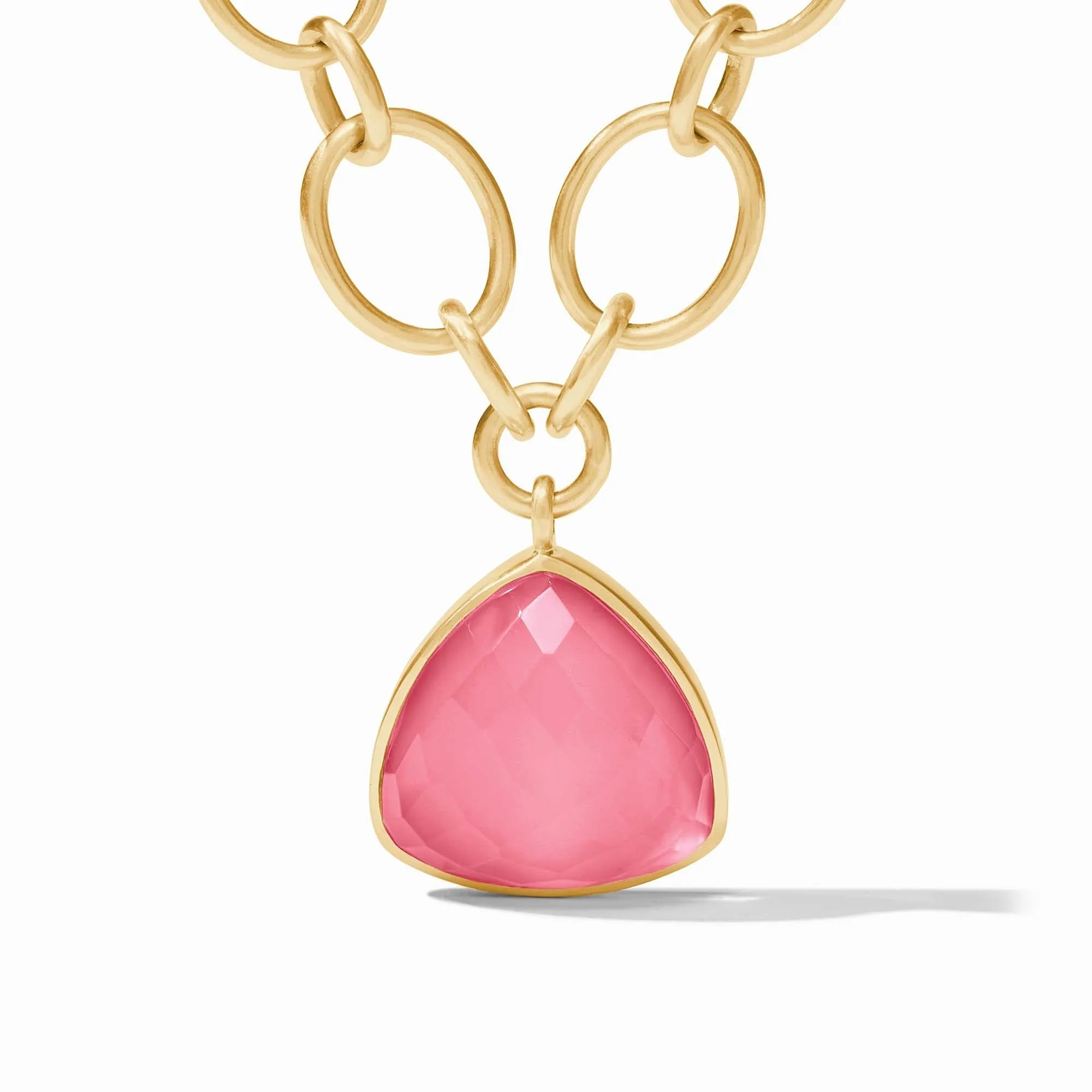 Aquitaine Statement Necklace - Peony Pink