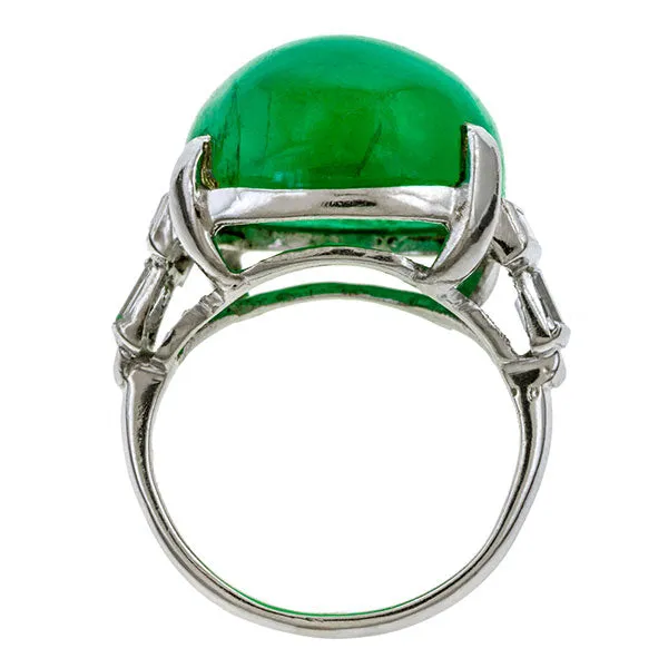 Art Deco Emerald & Diamond Ring