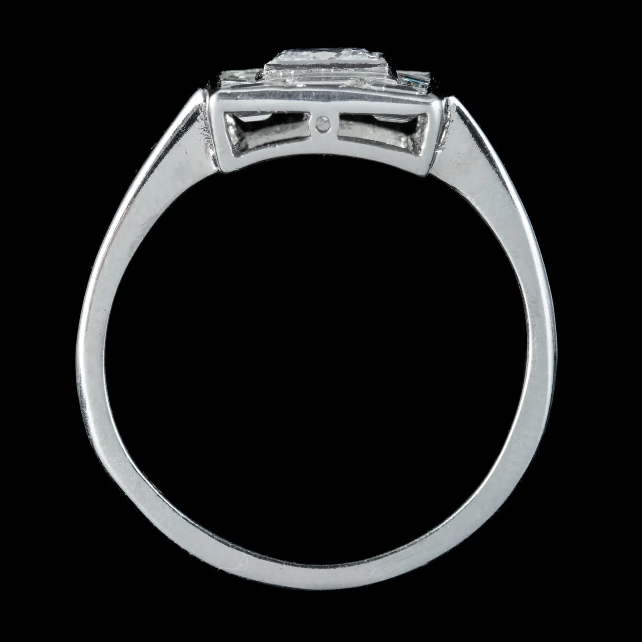 Art Deco Style Square Princess Cut Diamond Cluster Ring 1.60ct Of Diamond