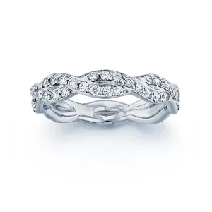 Barmakian Twisted Diamond Eternity Band