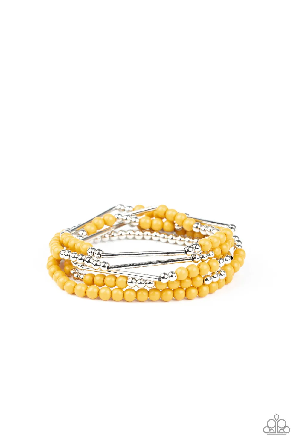 BEAD Between The Lines - Yellow bracelet