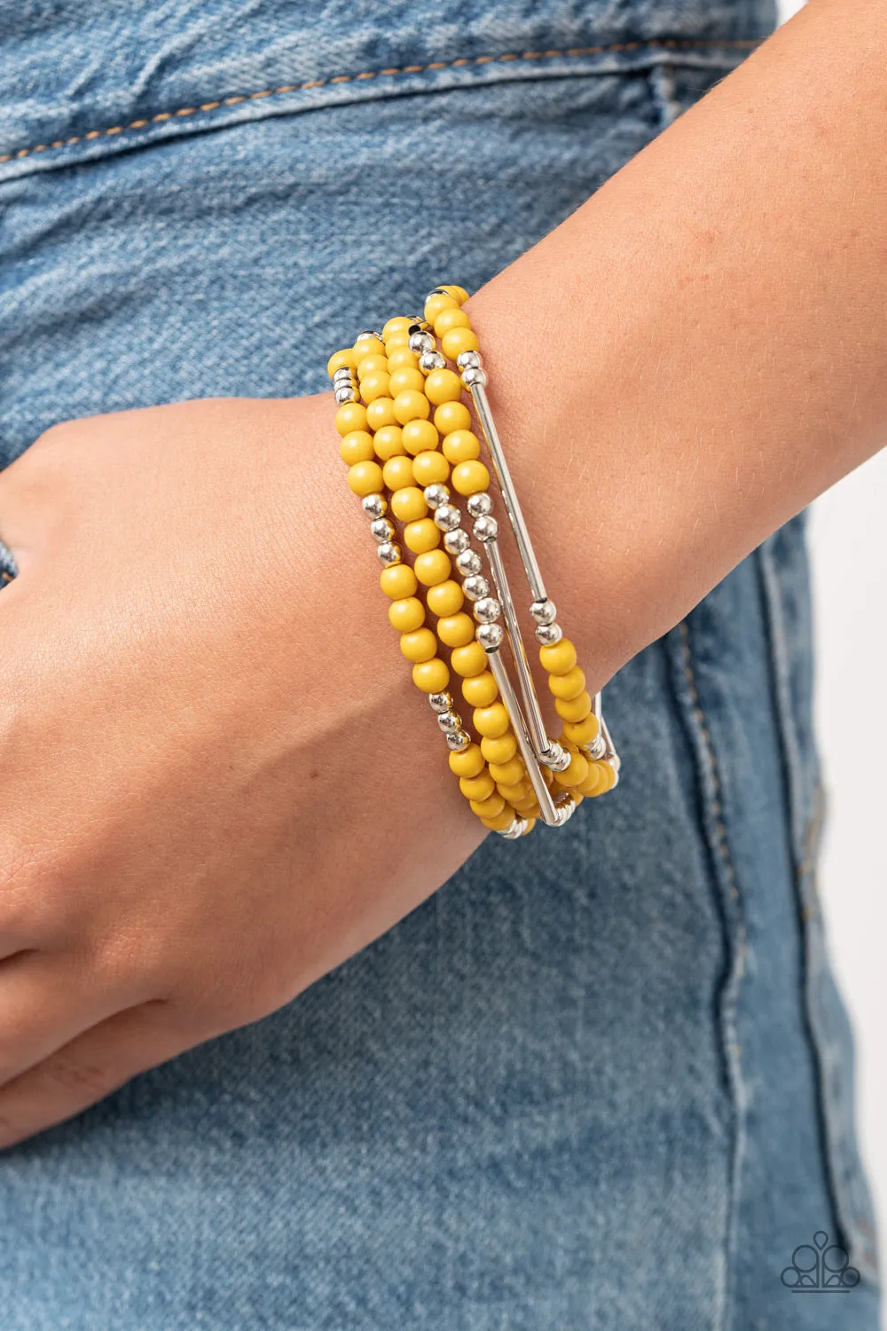 BEAD Between The Lines - Yellow bracelet