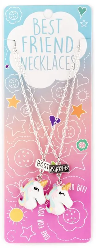 Best Friends Necklaces Plastic Unicorns