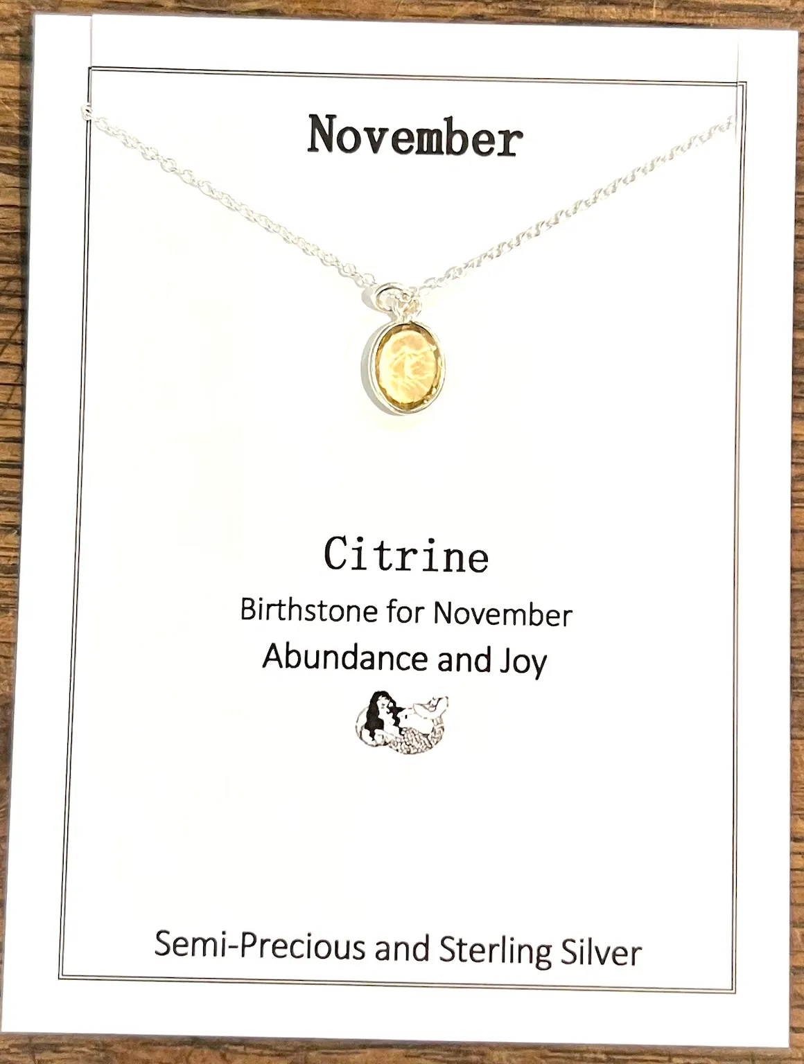 Birthstone Necklaces | Semi-precious Stone and Sterling Silver