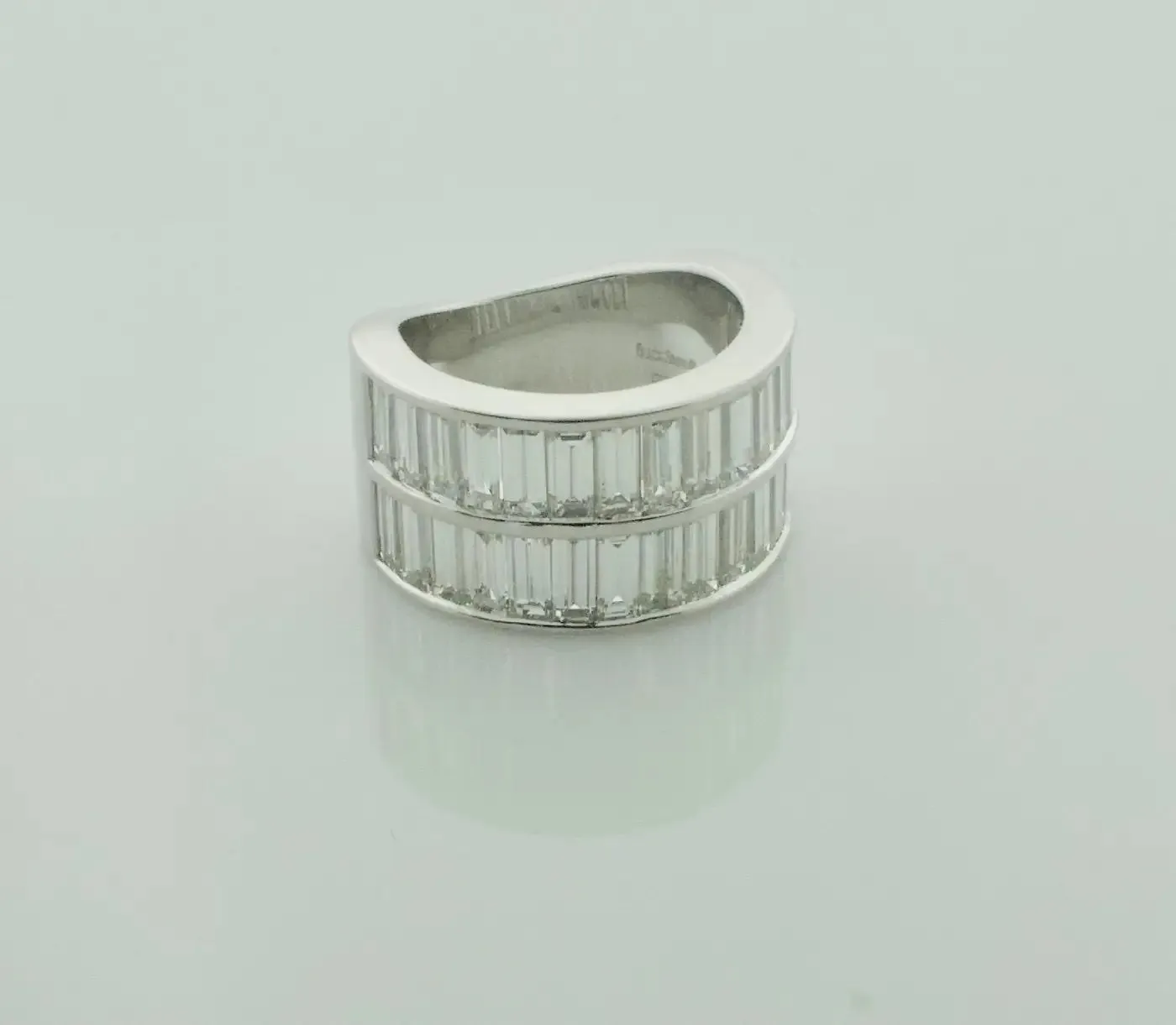 Black Starr and Frost Platinum Wedding Band Ring