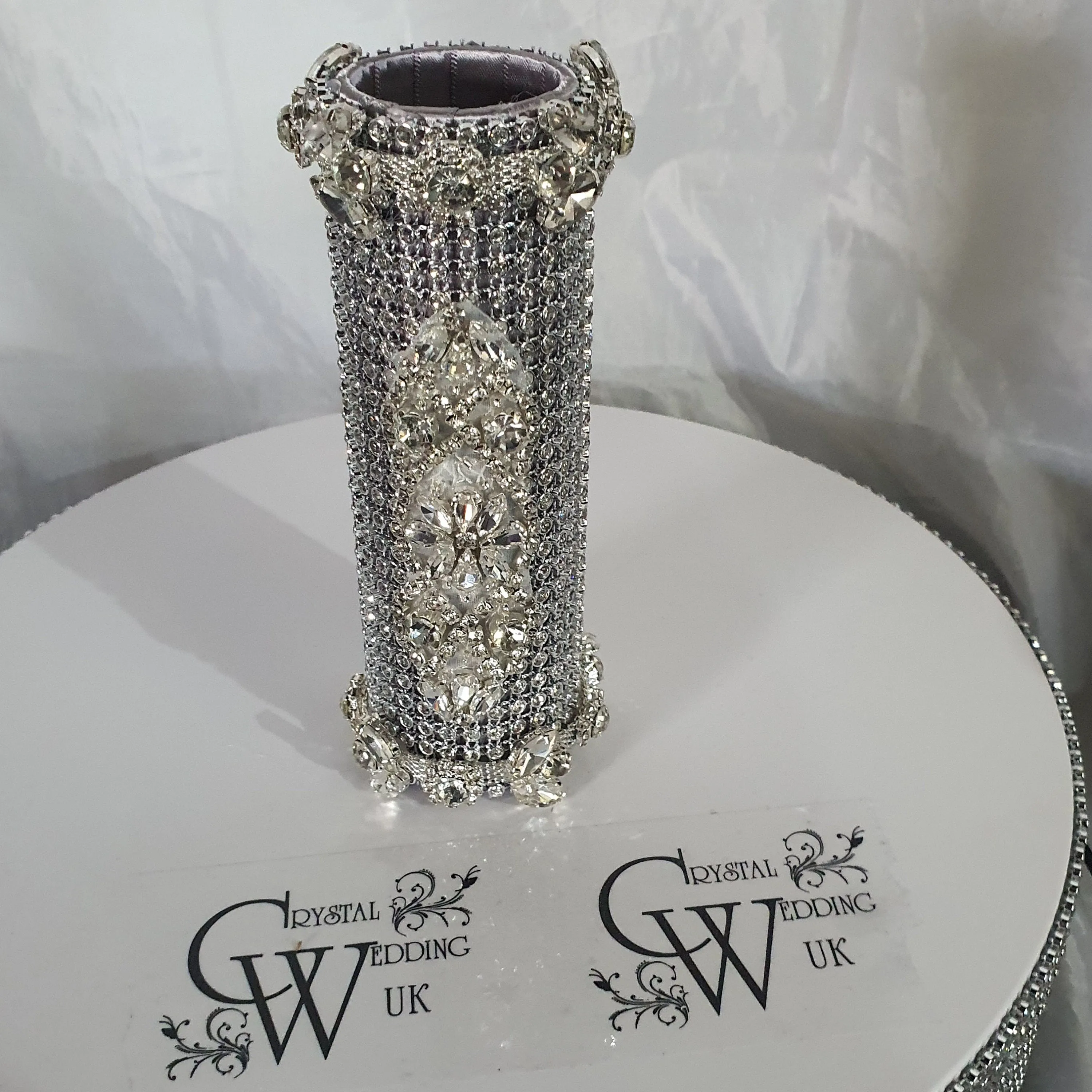 Bling Bouquet Holder, rhinestone crystal Diamonte holder, Rhinestone Wedding Bouquet Holder , Glam Bling Bouquet Holders