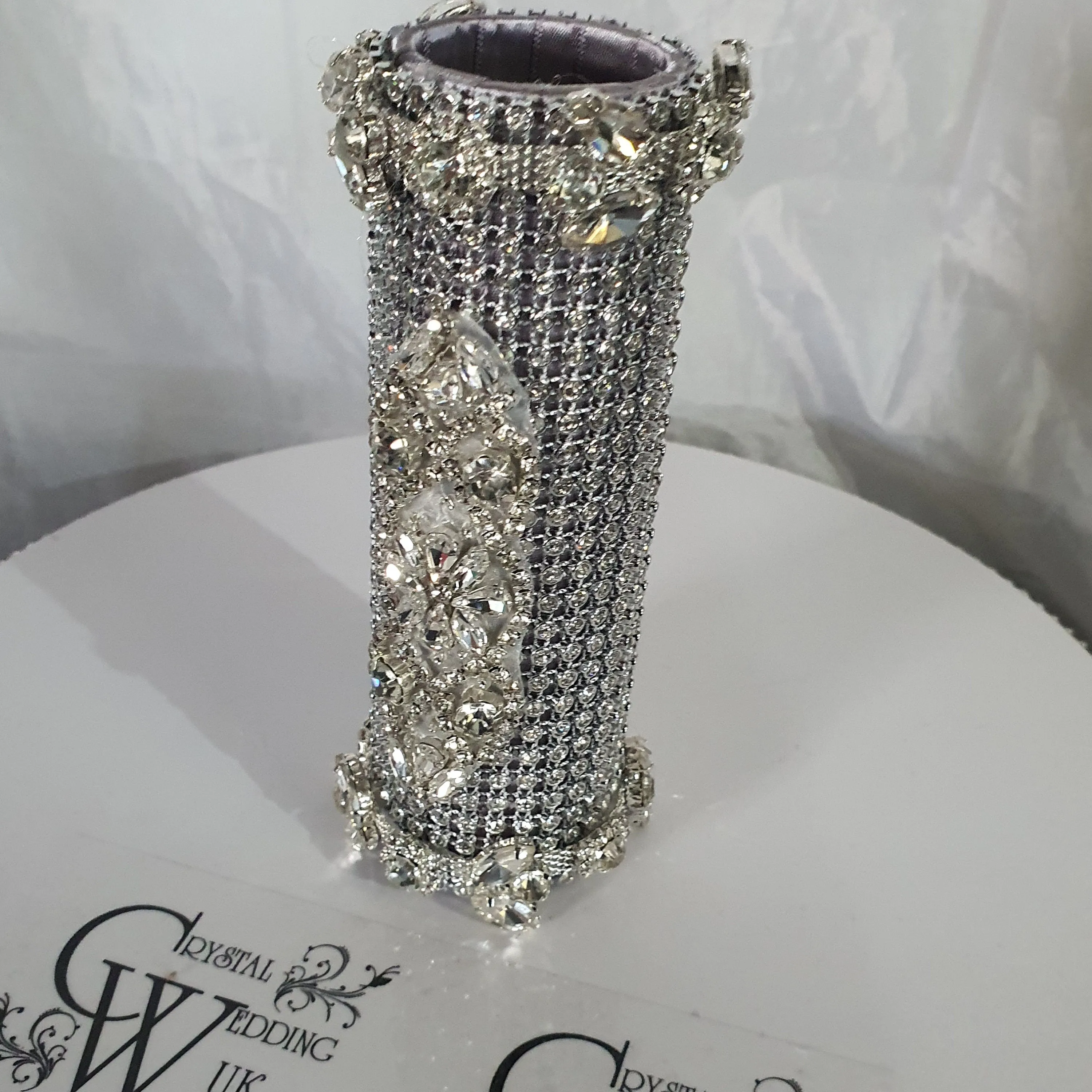 Bling Bouquet Holder, rhinestone crystal Diamonte holder, Rhinestone Wedding Bouquet Holder , Glam Bling Bouquet Holders