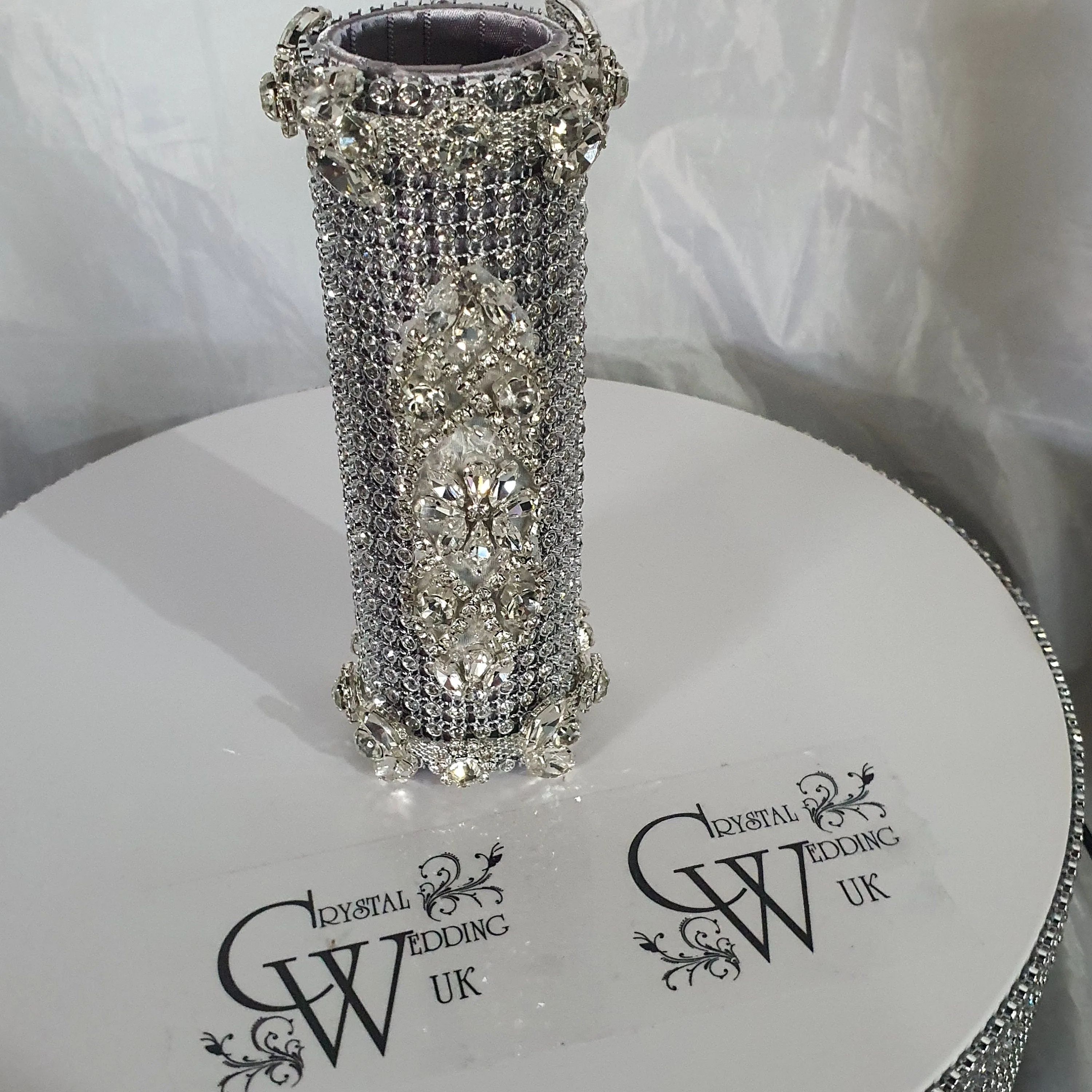 Bling Bouquet Holder, rhinestone crystal Diamonte holder, Rhinestone Wedding Bouquet Holder , Glam Bling Bouquet Holders