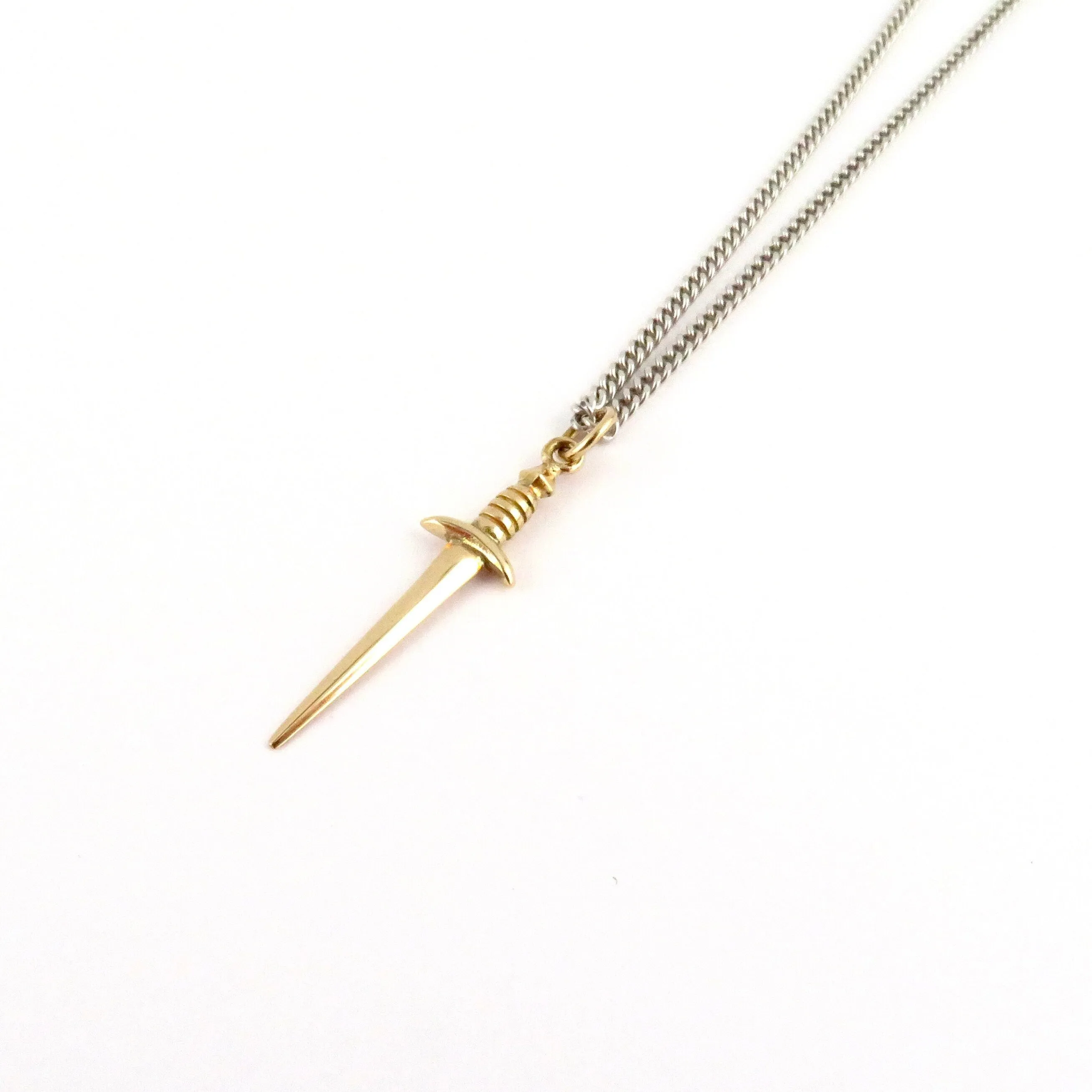 Bronze Dagger Necklace - Medium