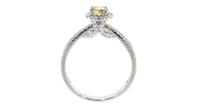 Champagne Diamond Ring