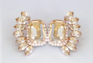 CHAMPAGNE WEDDING EARRINGS