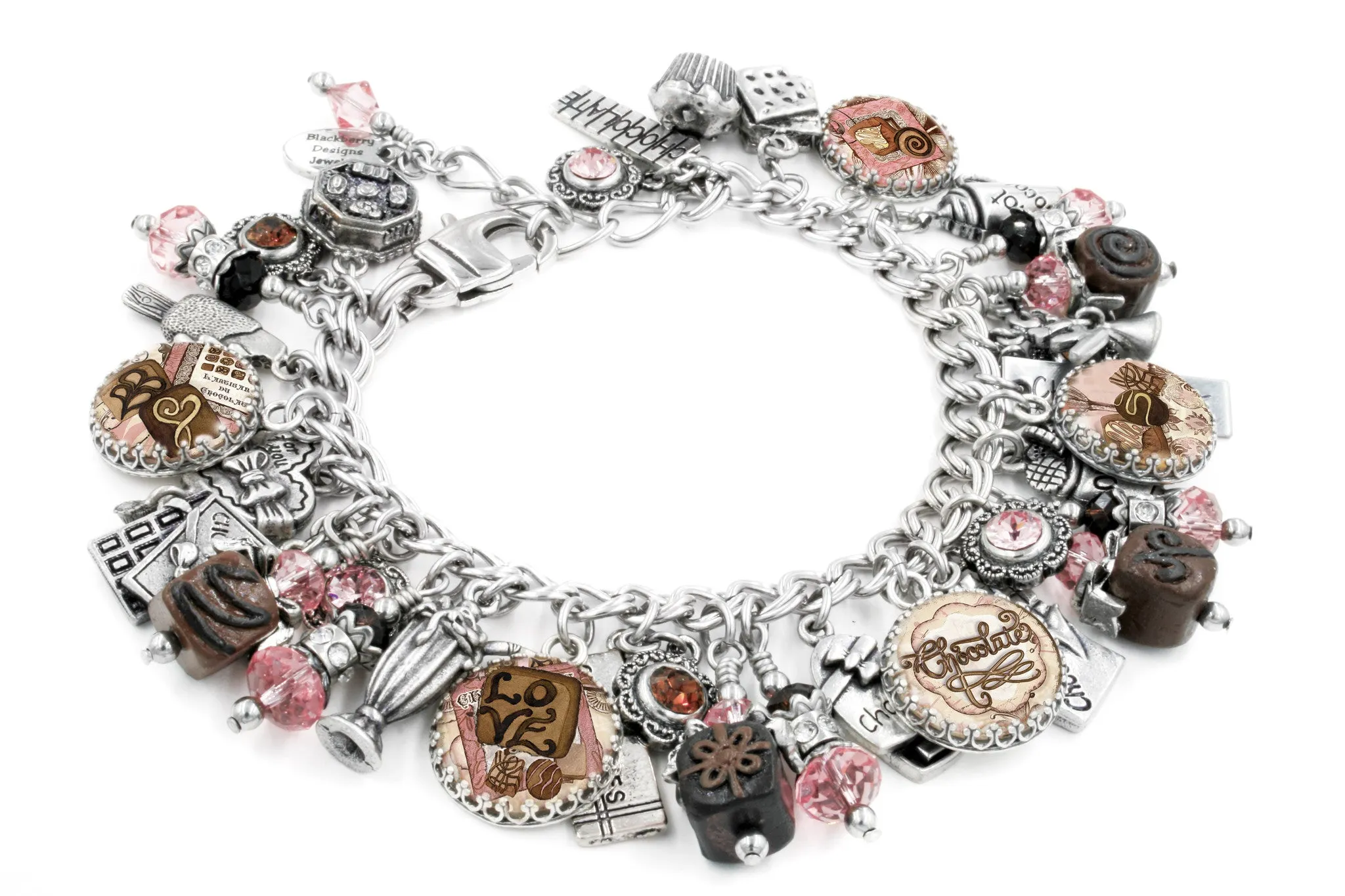 Chocolate Lover Valentines Charm Bracelet