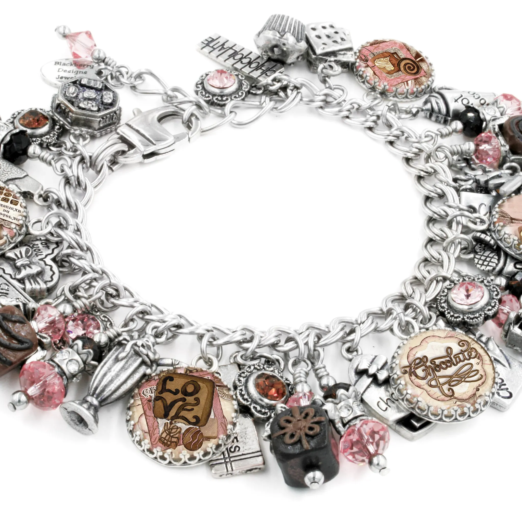 Chocolate Lover Valentines Charm Bracelet