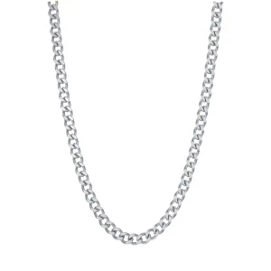 Chunky Curb Chain Necklace Silver