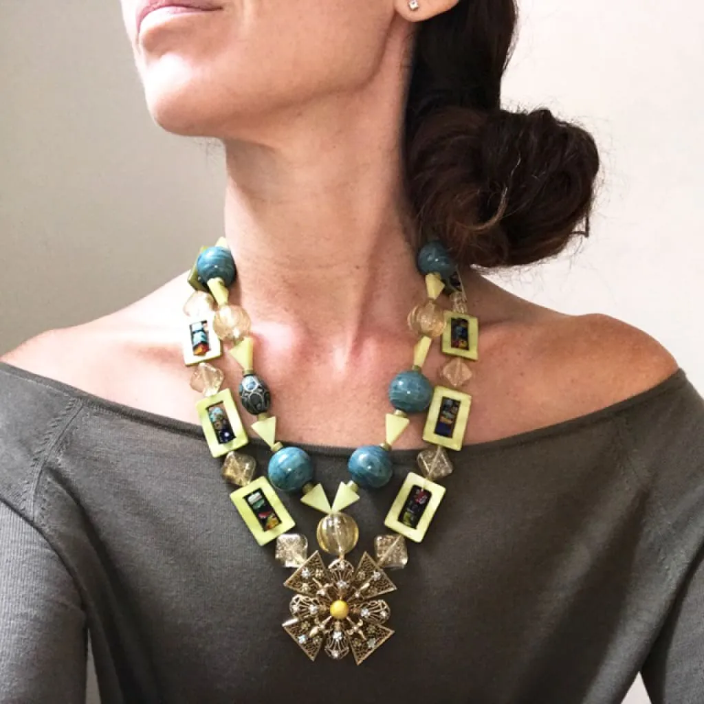 CLOISTER OOAK STATEMENT NECKLACE