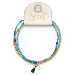 Cobalt Multi Gold Miyuki Bracelet Trio