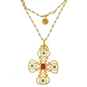 Crown Cross Necklace