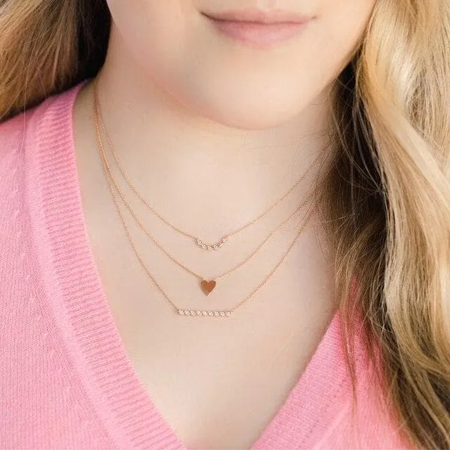 Dana Rebecca Designs DRD Heart Necklace - Rose Gold