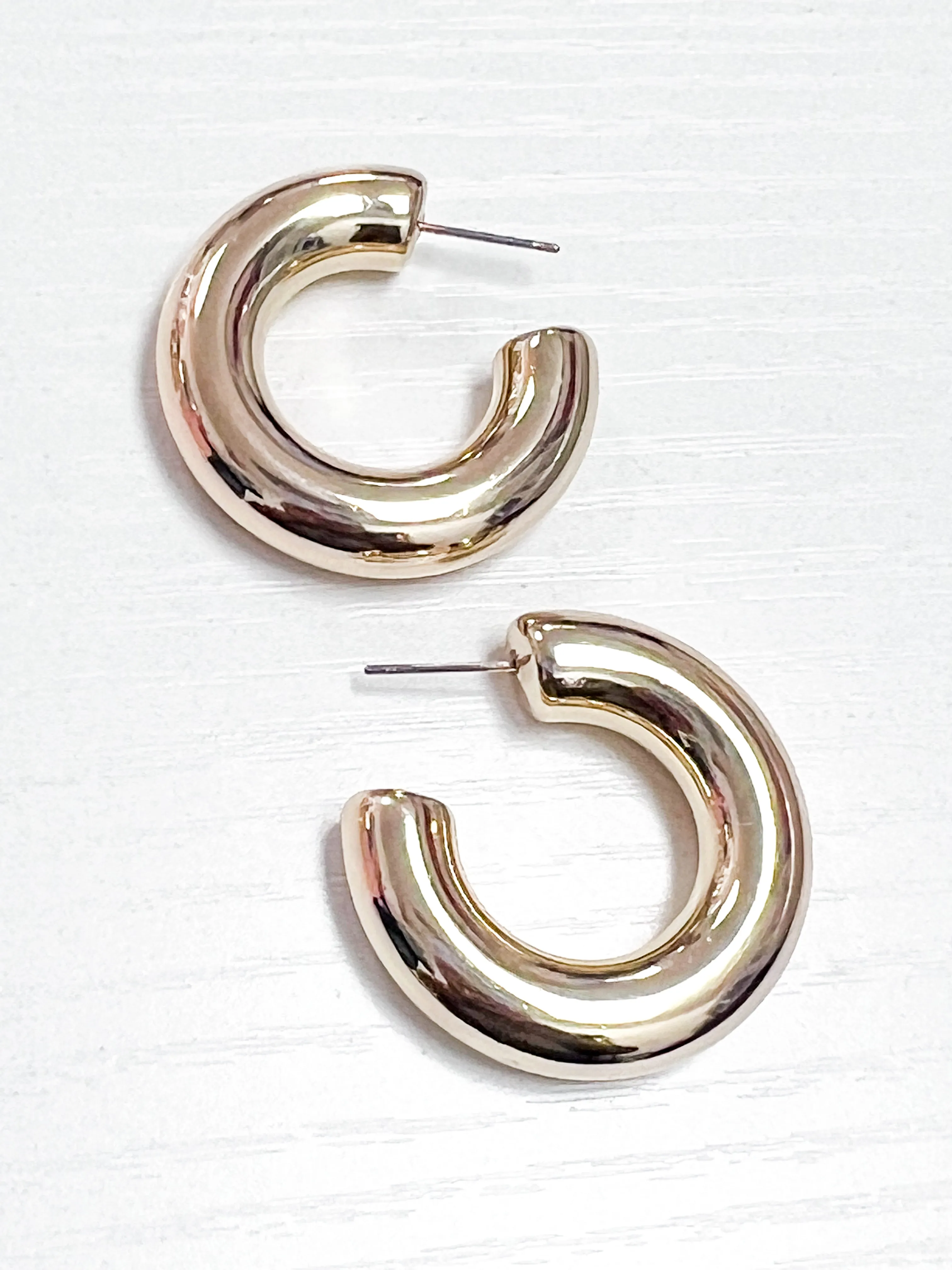 Darla - Chunky Gold Hoops