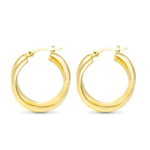 Diana Simple Twist Hoops