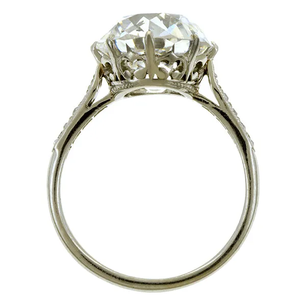 Edwardian Engagement Ring, Old Euro 5.41ct