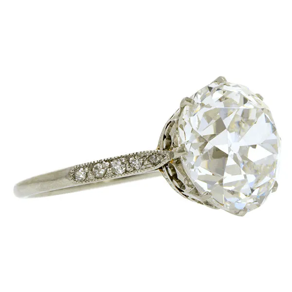 Edwardian Engagement Ring, Old Euro 5.41ct