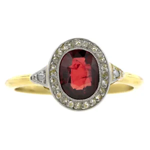 Edwardian Ruby & Diamond Ring