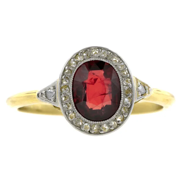 Edwardian Ruby & Diamond Ring