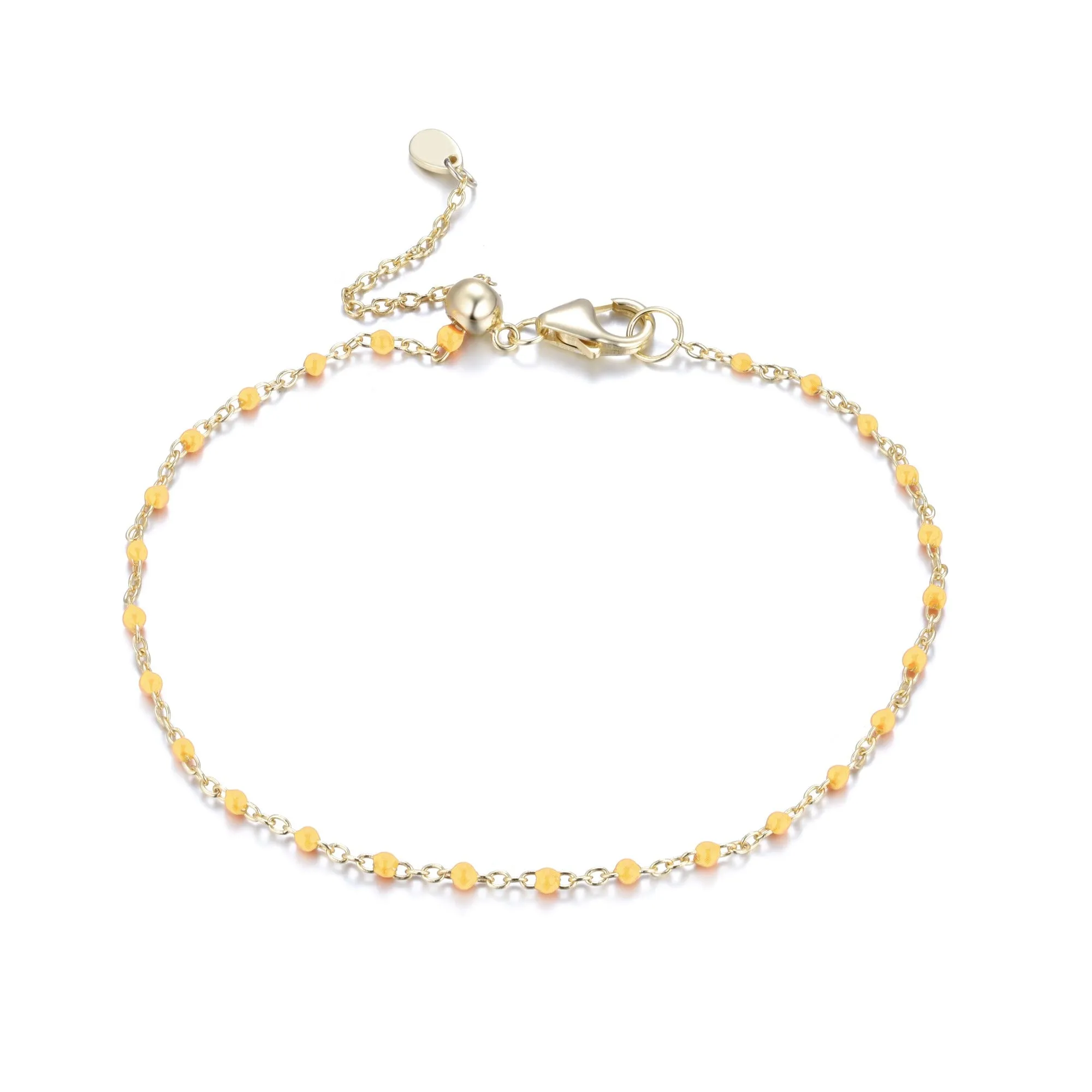 Enamel Beaded Chain Bracelet