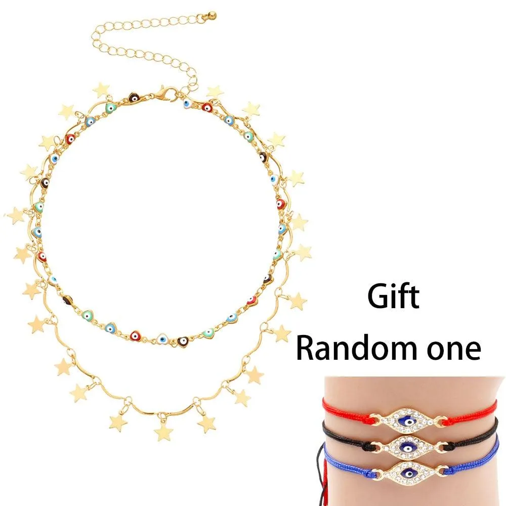 Evil Eyes Multilayer Necklaces