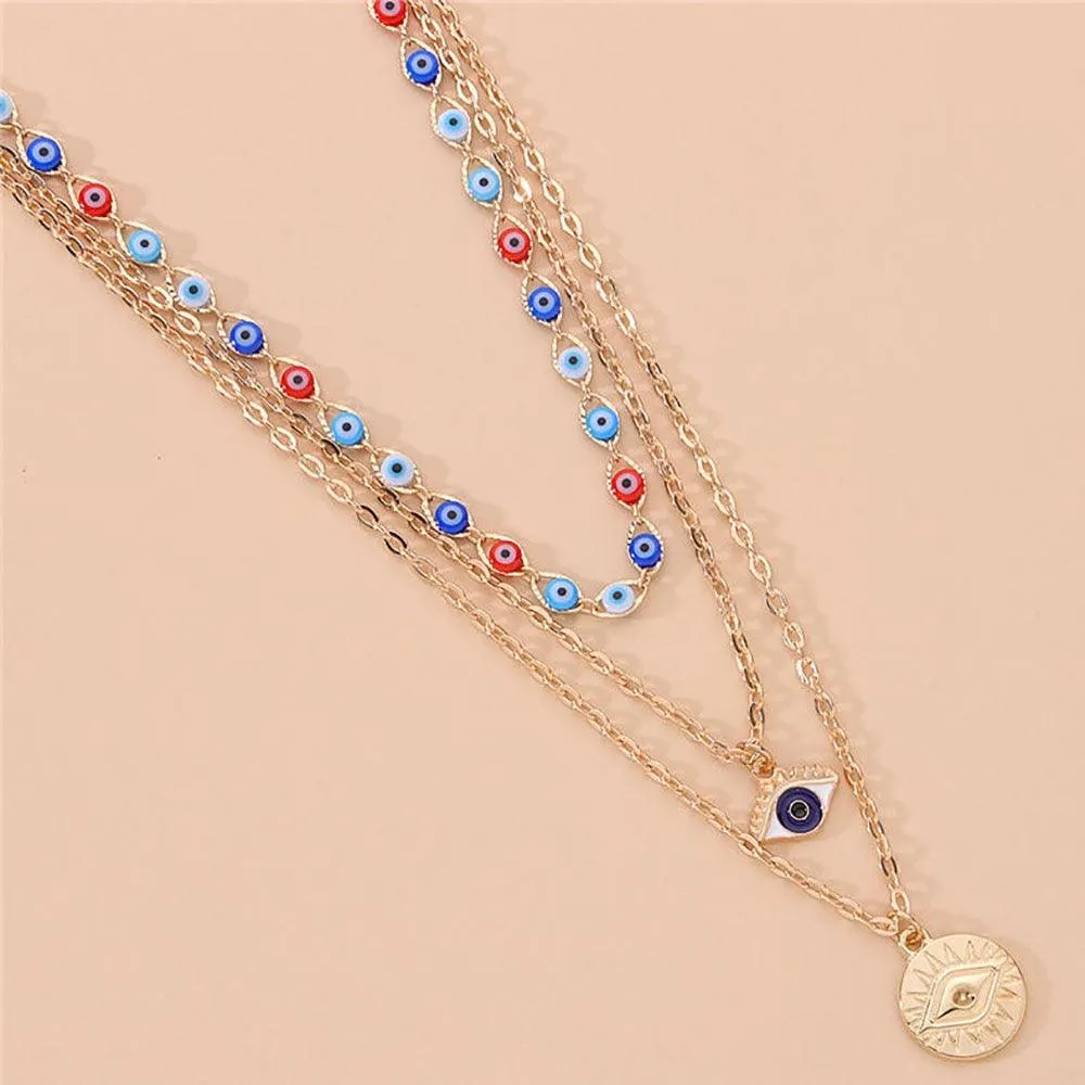 Evil Eyes Multilayer Necklaces