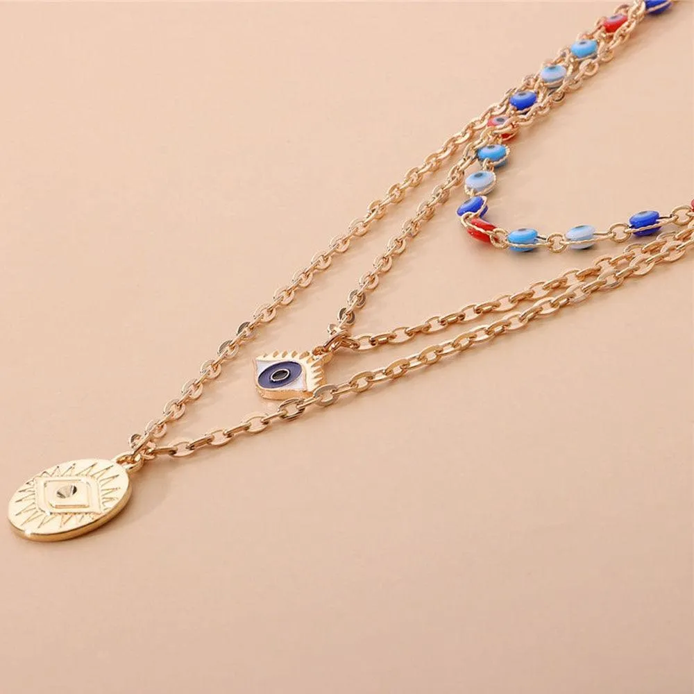 Evil Eyes Multilayer Necklaces