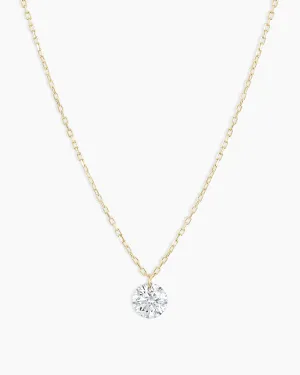 Floating Diamond Statement Necklace