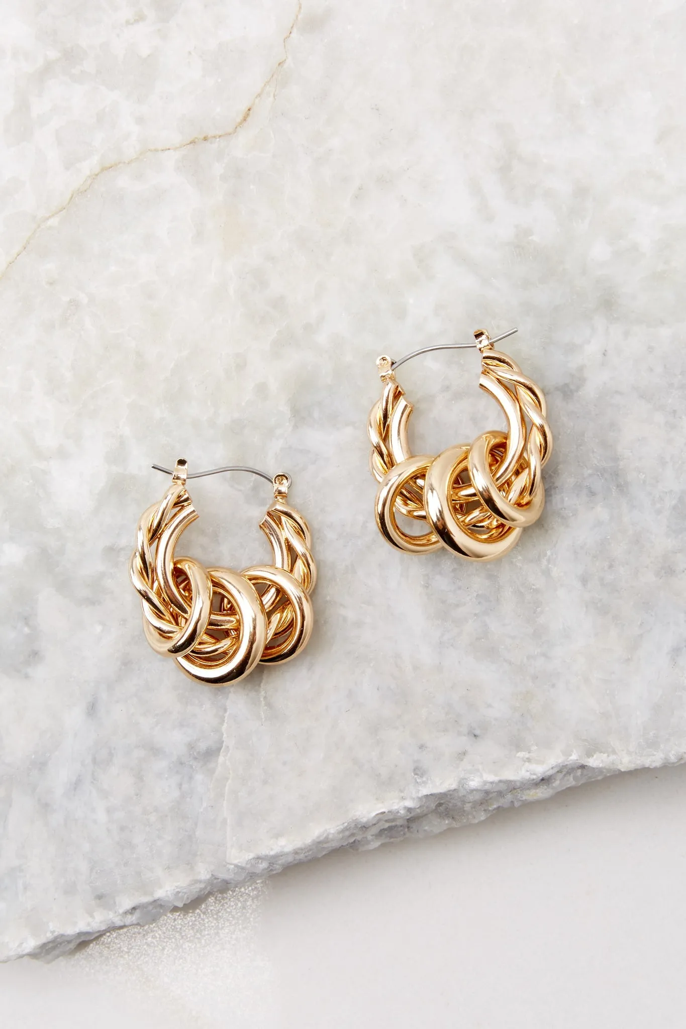 For Your Affection Gold Hoop Earrings