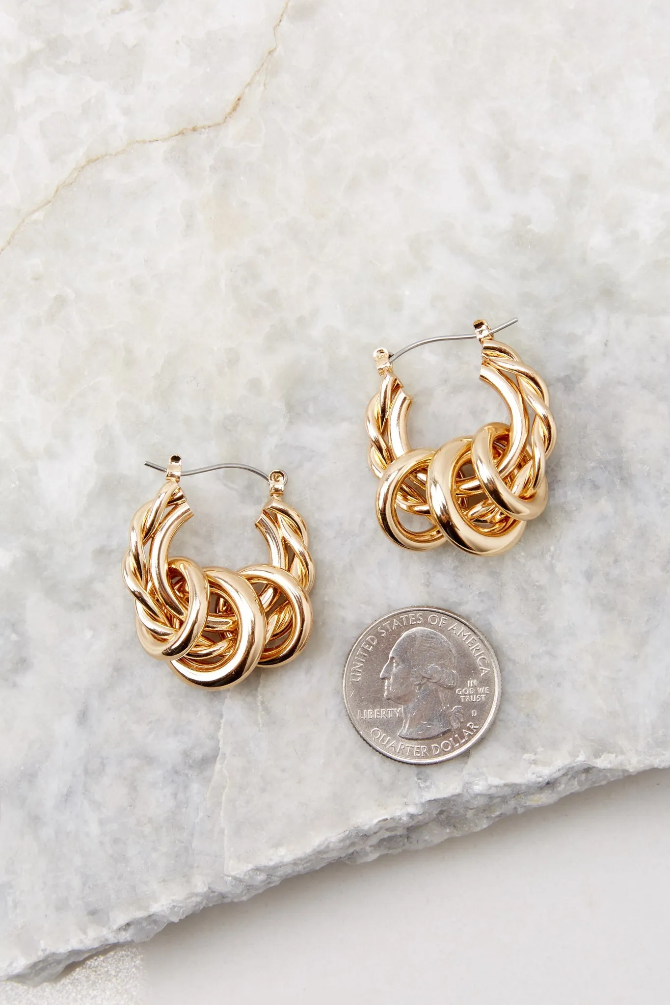 For Your Affection Gold Hoop Earrings