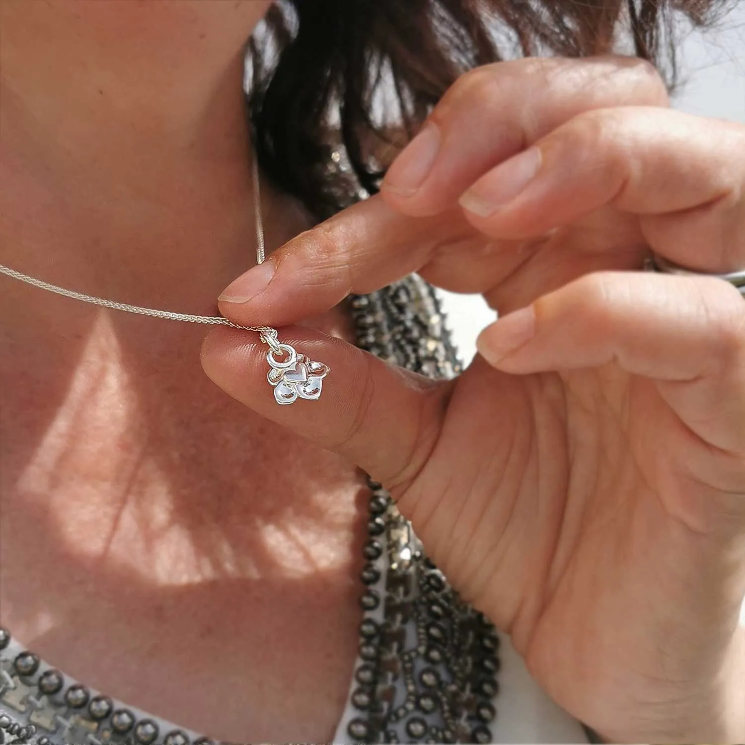 Forget-Me-Not Silver Necklace