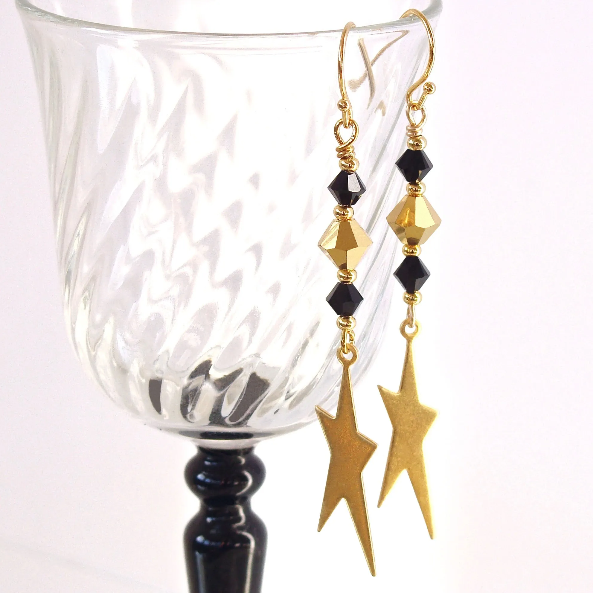 Gaga: Gold Star Earrings