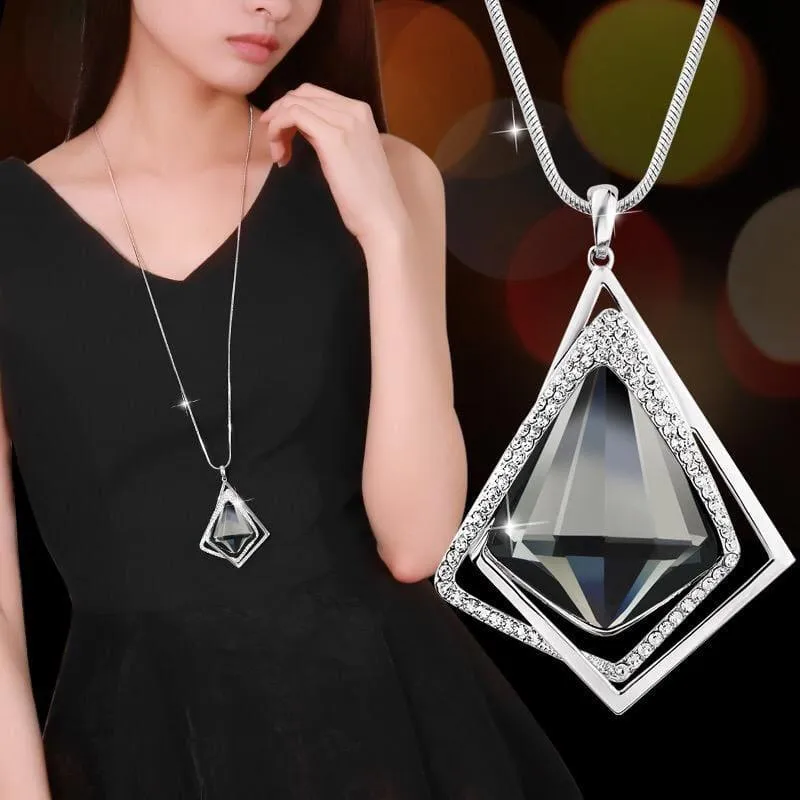 Geometric Statement Long Necklaces & Pendants